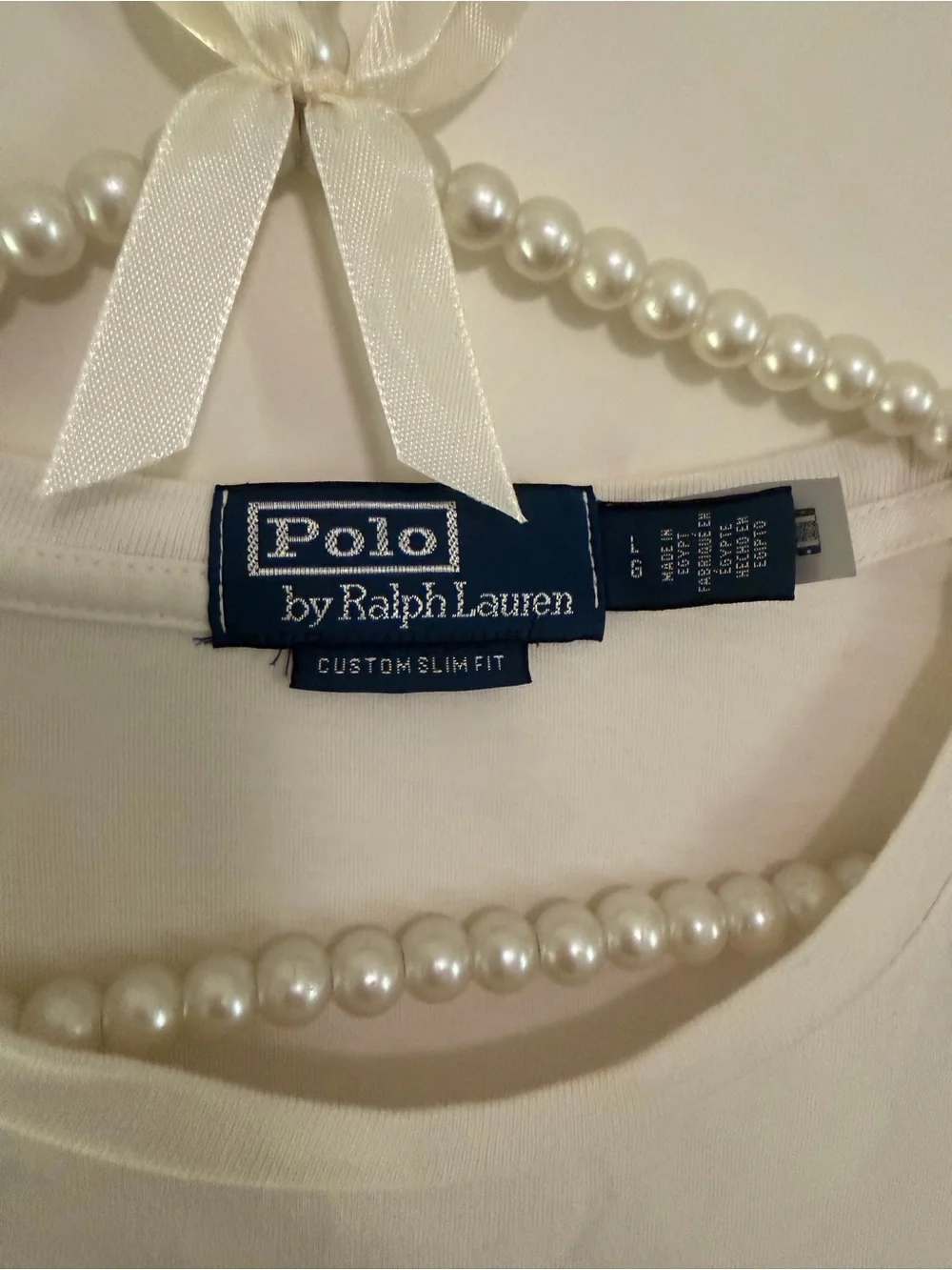 Polo by Ralph Lauren Cream Tee with Brown Bear & Dark Brown Horse Graphic